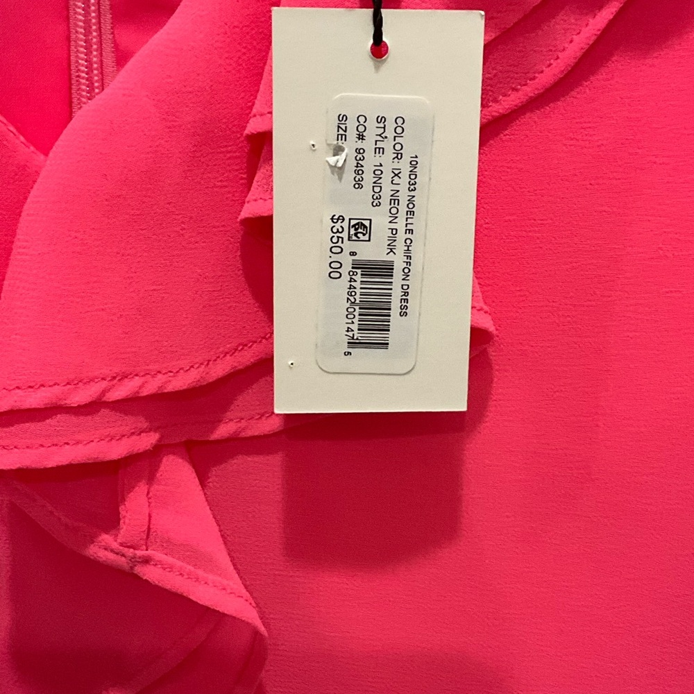 NWT Milly Noelle Chiffon Ruffled Mini Dress - Picture 7 of 8